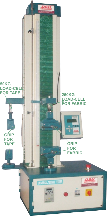 COMBINED TENSILE TESTER SUITABLE FOR FABRICS/TAPE